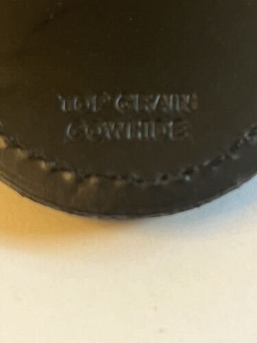 RARE EXQUISITE 1970s VINTAGE ENAMEL ”BMW” DEALER COWHIDE KEYCHAIN RING FOB LQQK - Picture 13 of 13