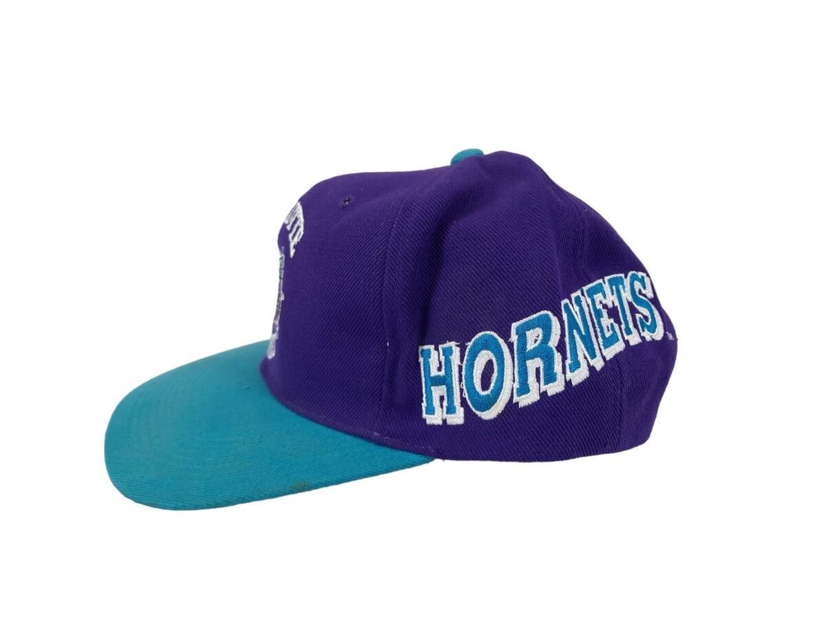 Vintage 90s Charlotte Hornets Sports Specialties Side Wave Vintage 90s Charlotte Hornets Sports Specialties Side Wave