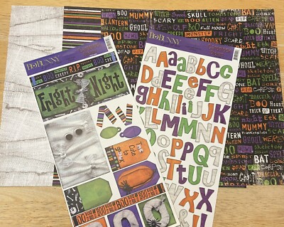 BO BUNNY - Halloween Set - Fright Night Kit - Paper And Stickers