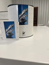 Swarovski Crystal SCS 1992 Annual Edition "Care for me" the Whales with Box