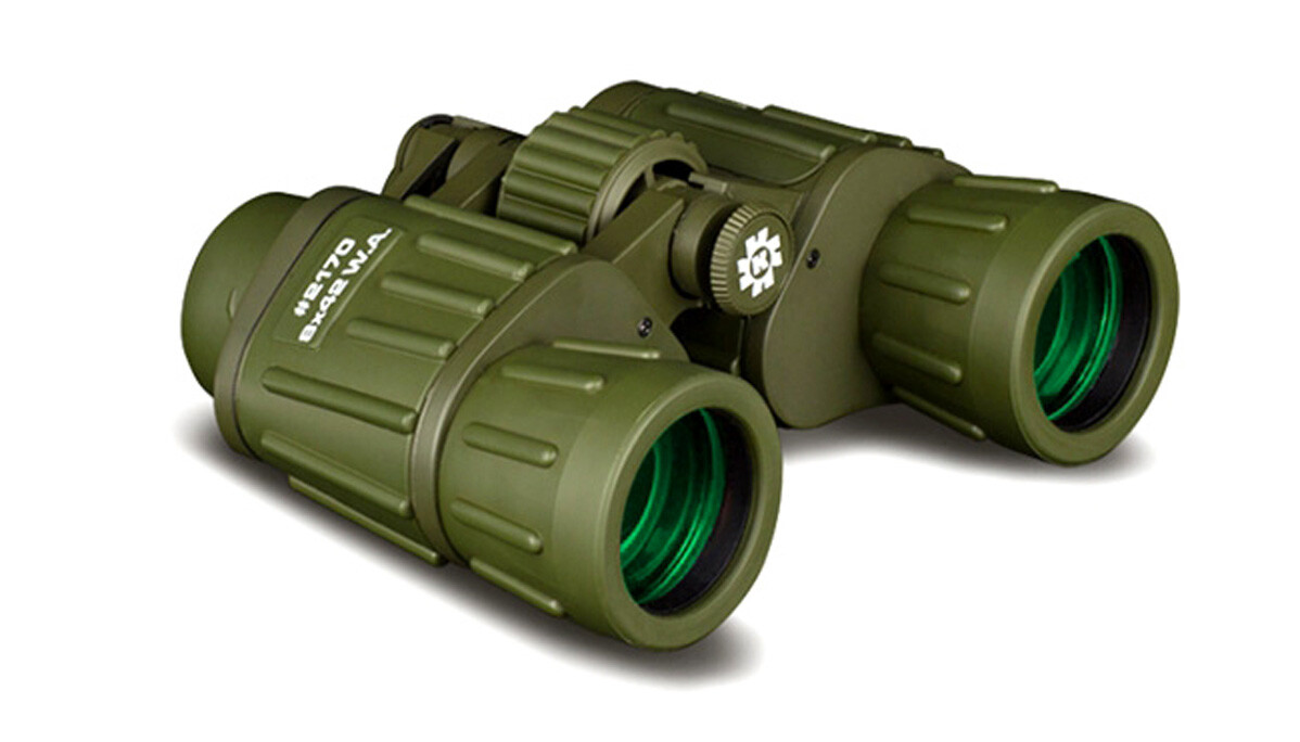BINOCOLO MILITARE PROFESSIONALE KONUSARMY 8x42 W.A. GOMMATO VERDE ANTIURTO 2170