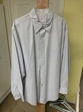 2 brooks brothers mens dress shirt 17-4/5