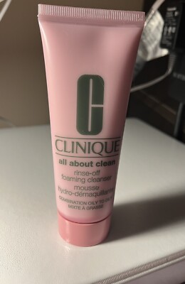 Clinique All About Clean Rinse Off Foaming Cleanser 2.5 Oz / 75 ml NEW