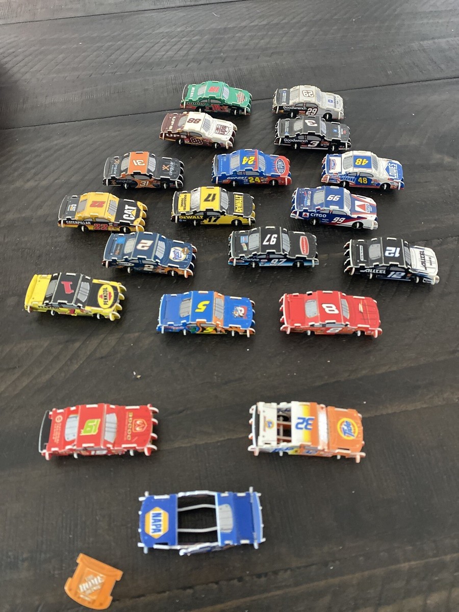 Lot Of Nascar Small Puzzle Cars Made In 2002 -31, 8, 12, 48, 15