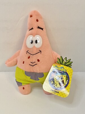 SpongeBob SquarePants Patrick Star Starfish 8  Plush 2013 Viacom W/ Tag