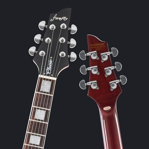 Firefly V guitar- SMOKEY-burst-new LUTHIER SET UP w/extras Beautiful- - Picture 4 of 6