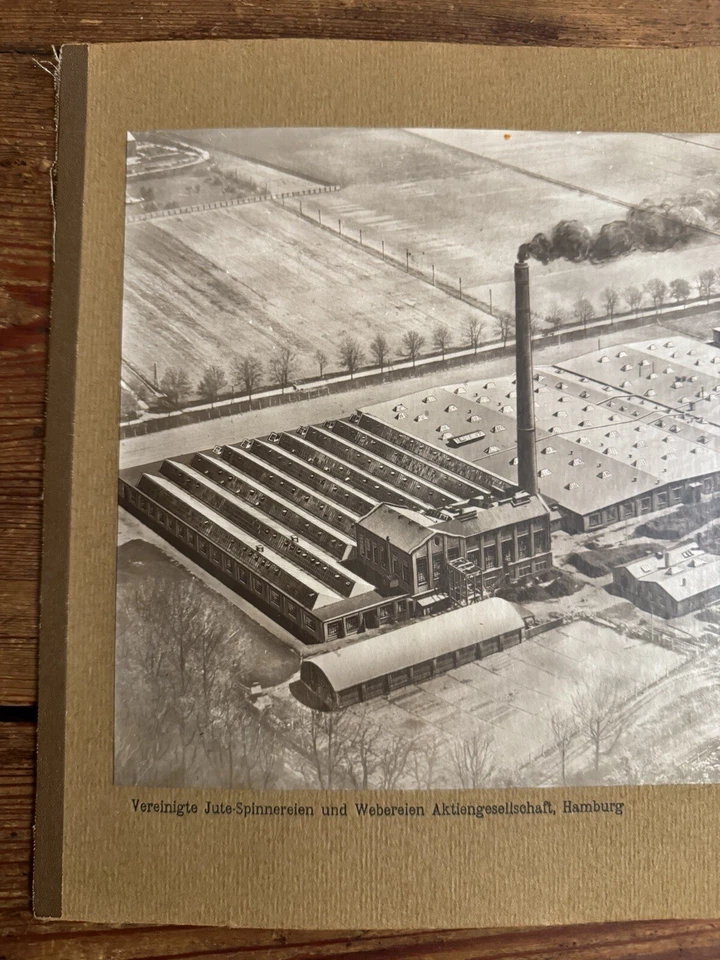 3 Antique Architect Sketches - German 1920’s Factories - Jute Spinning & Weaving - Image 3 of 4