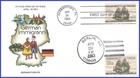 USA7 #2040 U/A COLLINS HAND PAINTED FDC   US - Germany