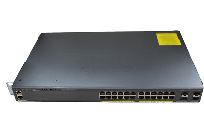 Cisco Catalyst 2960 WS-C2960X-24TS-L Switch mit Rackhalterung