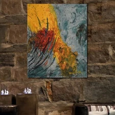 Mark Little original,painting,54”x44”Acrylic,Abstract, Modern, Pop Art, Large