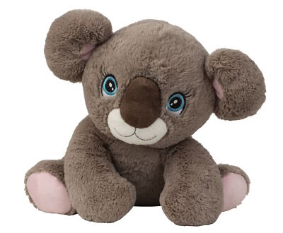 Plüschtier Teddybär Koala grau mit süßen Augen sitzend Höhe 30 cm kuschelig