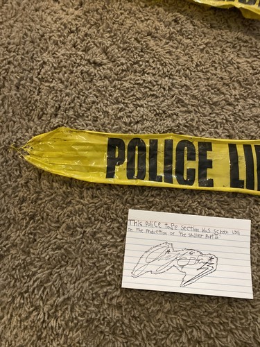 Screen Used Prop Police Tape From The Stalker Part II Jimmy Ace Lewis Signed - Picture 5 of 6
