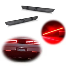 Smoke LED Diffuser Reflector Lights Lamp Pair Kit For 2015-2023 Dodge Challenger