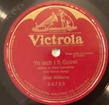 Evan Williams – 78 rpm Victor 64763: Y iach I ti Gumri; V cond