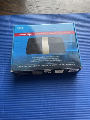 Cisco Linksys E4200 Wireless -N Router Dual Band w/ Adapter Ethernet - In Box