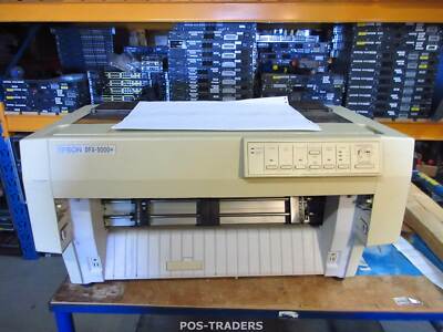 Epson DFX-5000+ A4 Mono Dot Matrix Printer 9-Pins MISSING BOTH TRACTOR CLAMPS 