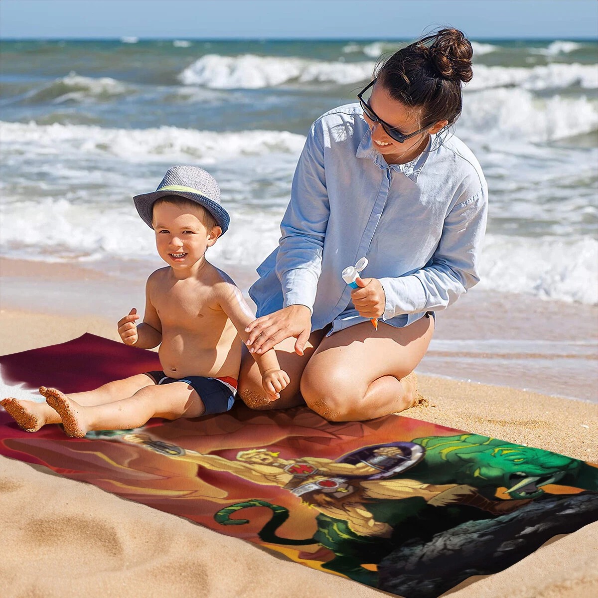 He Man Beach Towel Quick Drying Microfiber 30"x60" Birthday Gift