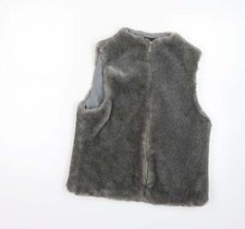 B C Clothing Womens Grey Gilet Coat Size L