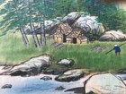 Antique Chinese Painting on Silk Beautiful Lanscape Signed and Stamped — photo 3