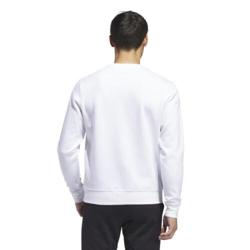 adidas Core Crew Neck Golf Sweater White - NEW! 2024 - Picture 3 of 6