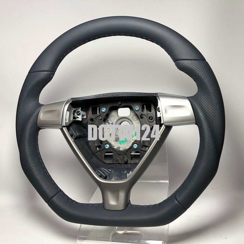 Sportive Flat bottom thick Sea Blue Porsche steering wheel 997 987