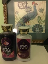 Bath & Body Works Merry Cherry cheer shower gel   and body lotion New
