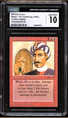 Magic The Gathering MTG ALI FROM CAIRO Arabian Nights CGC 10 GEM MINT BGS PSA