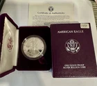 1986-S American Silver Eagle Proof 1 oz .999 Silver Dollar – Box & COA. Beauty