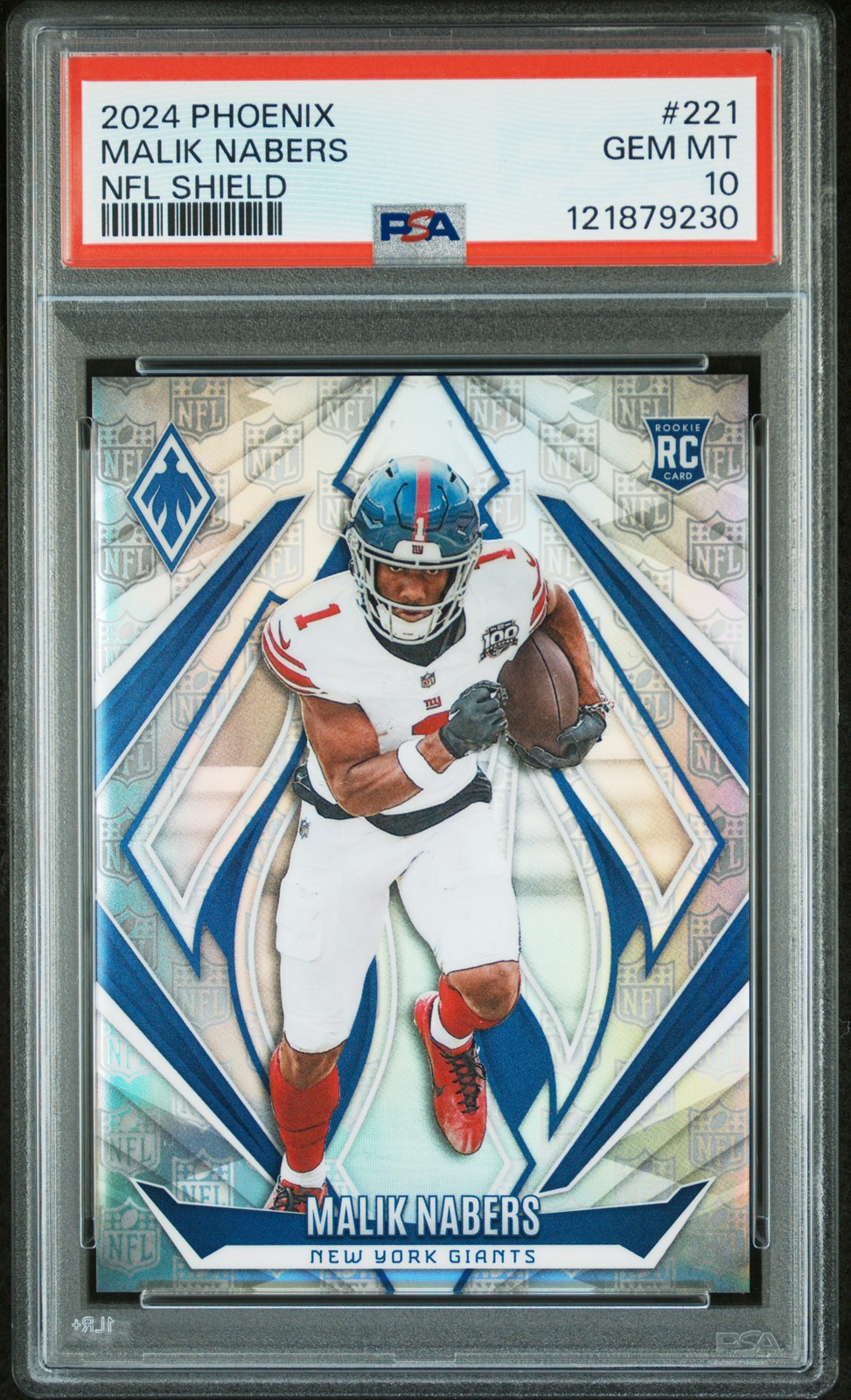 Malik Nabers Panini Phoenix #221 NFL Shield