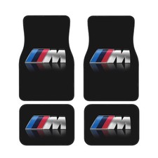 4 Piece Bmw Car Front Rear Floor Mat Set Non-slip Carpet Mats
