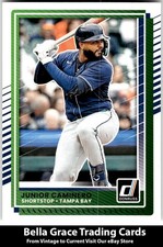 2025 Donruss #40 Junior Caminero Tampa Bay Rays MLB Baseball