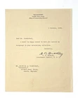 Authentic Omar Bradley Autographed Signed Letter, WW2 1944 Dated 12th Army