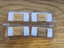 4x Lot Vintage Rare White Gold Ceramic 1972 National Semiconductor 3008224 EPROM