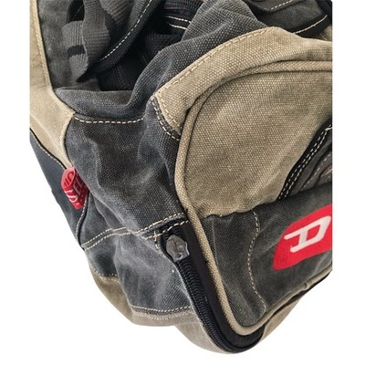 DIESEL Vintage Messenger Bag Travel Military Army Khaki Gorpcore