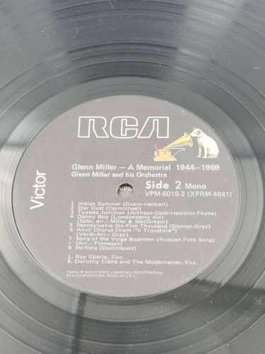 Vintage Glenn Miller A Memorial 1944-1969 Vinyl LP RCA Victor Big Band Jazz Albu - Picture 7 of 13