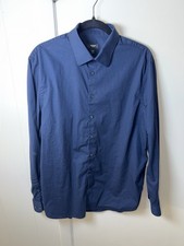 Express Men’s Slim 1MX Dress Shirt | Navy | Large | GUC