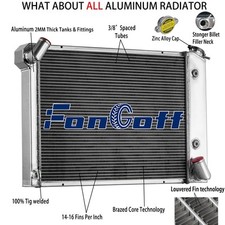 3-row Aluminum Radiator Fit 1966 1967 1968 Chevy Corvette 7.0l 427 V8 Engine At