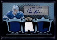 2007 Topps Triple Threads Tony Romo #TTRA 169 Platinum 1/1 Patch Auto
