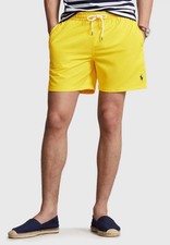Polo Ralph Lauren YELLOW 5.75 Traveller Swim Trunks Bathing Suit