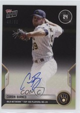 2022 Topps Now MLB Network Top 100 Players 49/99 Corbin Burnes #T-24A Auto 1gh7