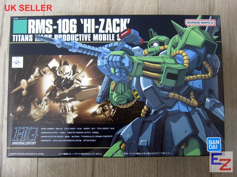 Bandai Gundam HG HGUC RMS-106 Hi Zack 1/144 Gunpla Model UK Seller
