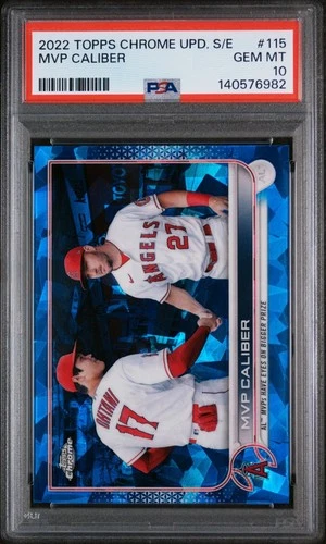 2022 Topps Chrome Update Series Sapphire Edition - Veteran Combos Mike Trout,...