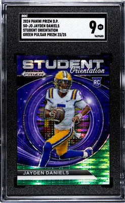 Jayden Daniels #SO-JD Student Orientation Green Pulsar 23/25 SGC 9
