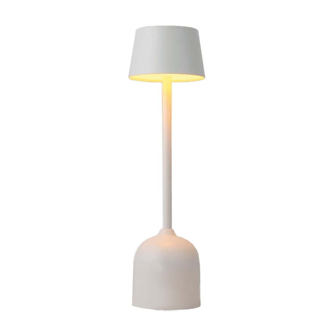 Lampada da Tavolo Bianca PYRAMIDEA Ricaricabile USB 3 Intensità