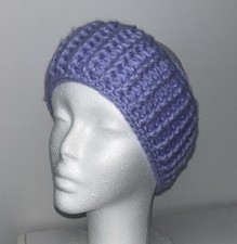 Crochet Women  s Ear Warmer Headband Super Soft Lilac Chunky Knit Handmade