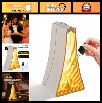 Couples Wedding Gift - Mr & Mrs Aromatherapy Diffuser Night Light, 4.1x4.5x7.2