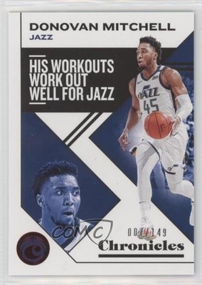 2019-20 Panini Chronicles Red 7/149 Donovan Mitchell #34 0nr3