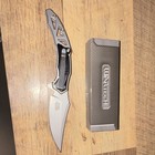 WarTech Silver/Black Handle Clip Point Plain Blade Manual Pocketknife — photo 2