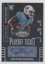 2014 Contenders Playoff Ticket /199 Orleans Darkwa (Ball in Right Arm) Auto rp9