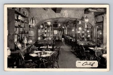 NY-New York, The Cortile, Scenic Dining View, Vintage Postcard